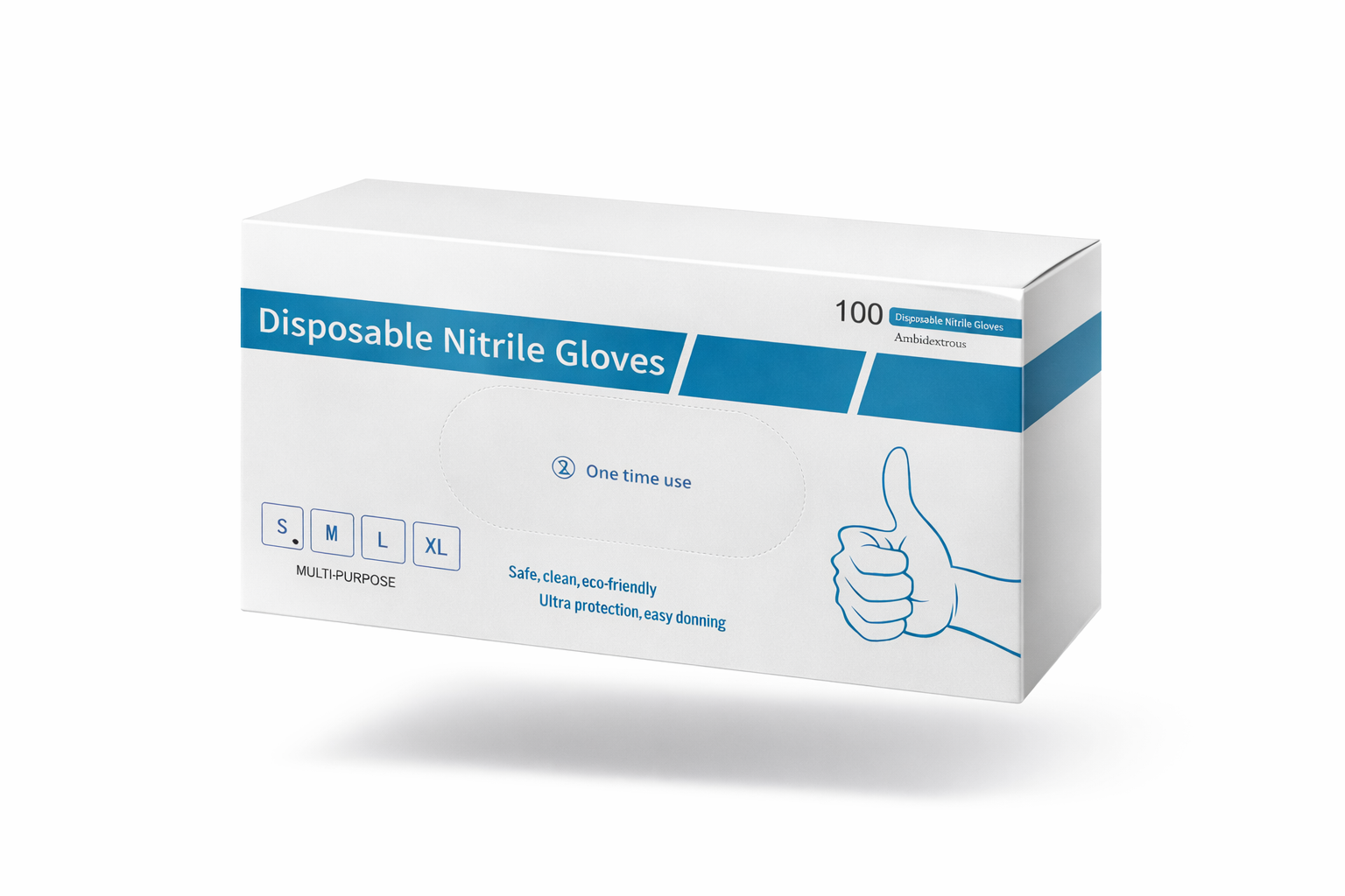 Nitrilne rokavice Črne 100kom